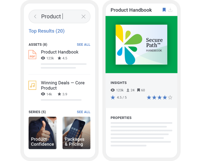 Asset Hub Mobile Search And Mobile Asset View
