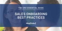 CRO guide sales onboarding resources