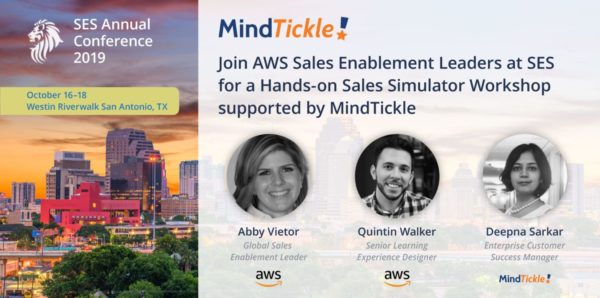 AWS and Mindtickle Workshop at SES 2019